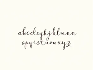 Cursive Alphabet A to Z