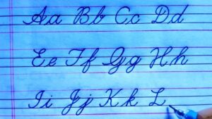 Cursive Alphabet Uppercase and Lowercase