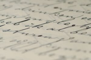 Full Sentences in Cursive Alphabet
