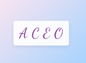 Uppercase Cursive Letters A, C, E, O