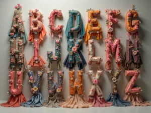 Fashion alphabet