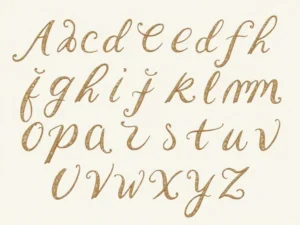 Cursive Alphabet A to Z